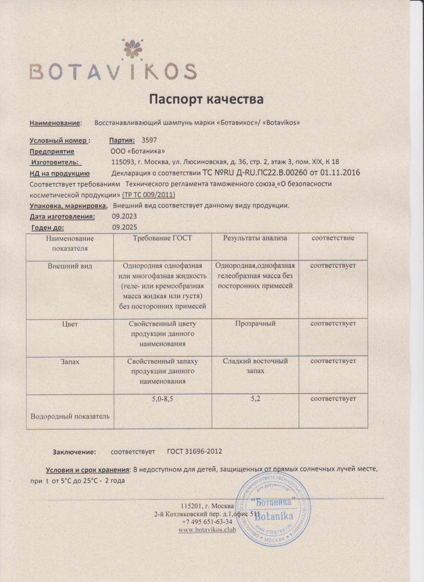 Паспорт №092023